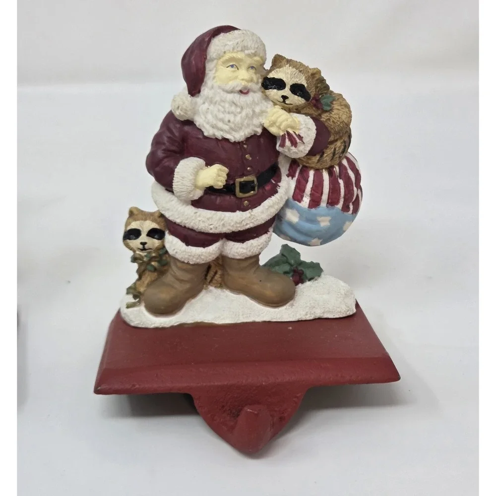 Vintage Trim A Home Kmart Resin Christmas Stocking Holders Set of 4 NIB Boxes